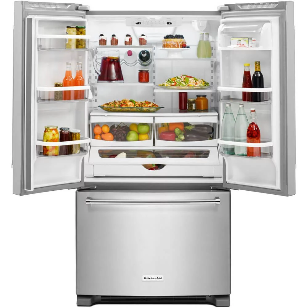 Kitchenaid Krfc300e 36" Wide 20 Cu. Ft. Counter Depth French Door Refrigerator - Stainless