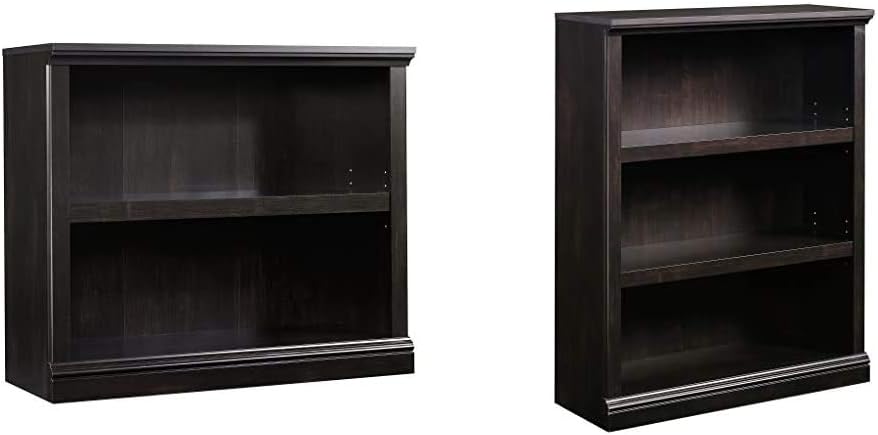 Sauder 2-Shelf Bookcase, Select Cherry finish