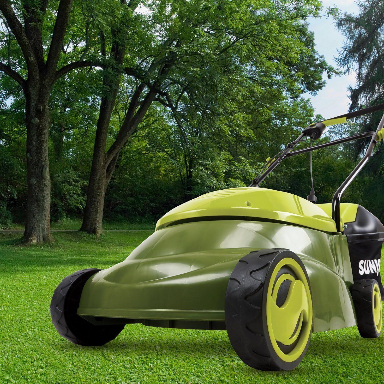 Sun Joe MJ401E Mow 14-inch 12 Amp Electric Lawn Mower with Grass Bag