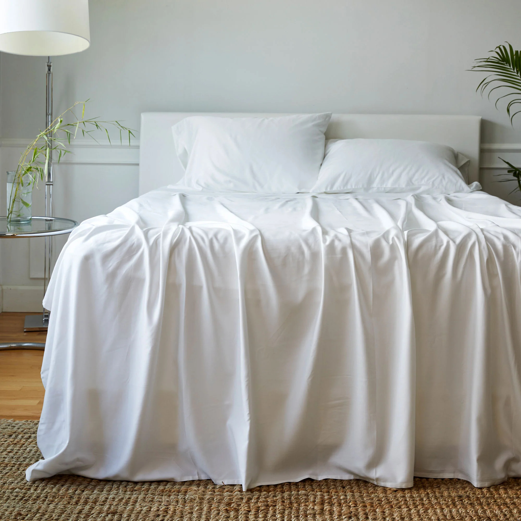 BedVoyage Luxury 100% viscose from Bamboo Bed Sheet Set, Queen - Platinum