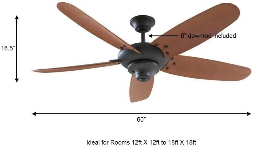 Home Decorators "Altura" 60" Outdoor Oil Rubbed Bronze Ceiling Fan