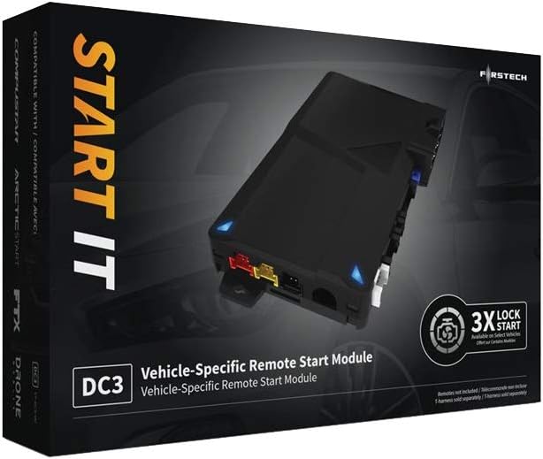 Compustar FT-DC3-LC Remote Start Module & Compustar RF-1WG15-AM (1-Way) 1000' Range Remote Kit Bundle