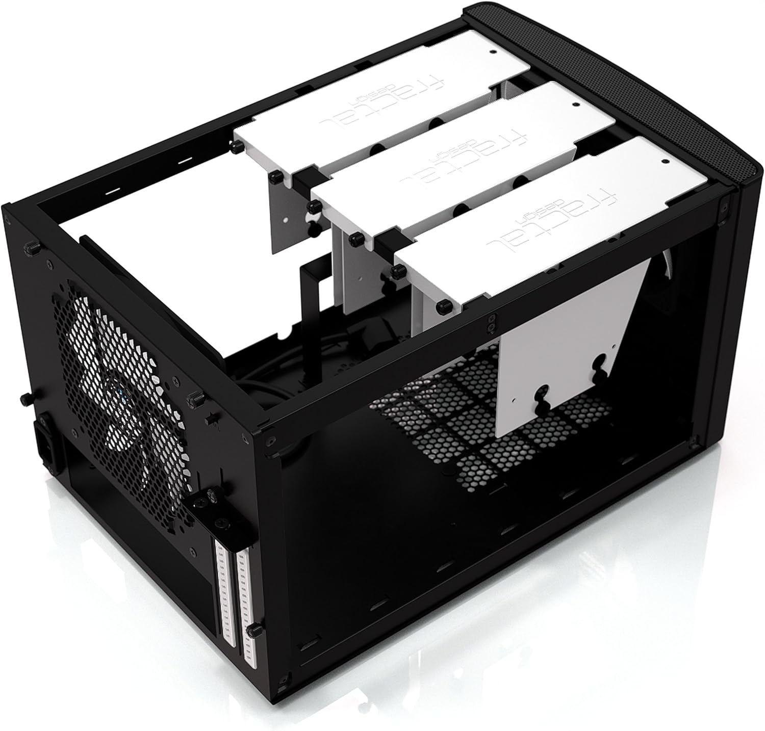 Fractal Design Node 304 - Black - Mini Cube Compact Computer Case - Small Form Factor - Mini ITX – Mitx - High Airflow - Modular Interior - 3X Silent R2 120mm Fans Included - USB 3.0
