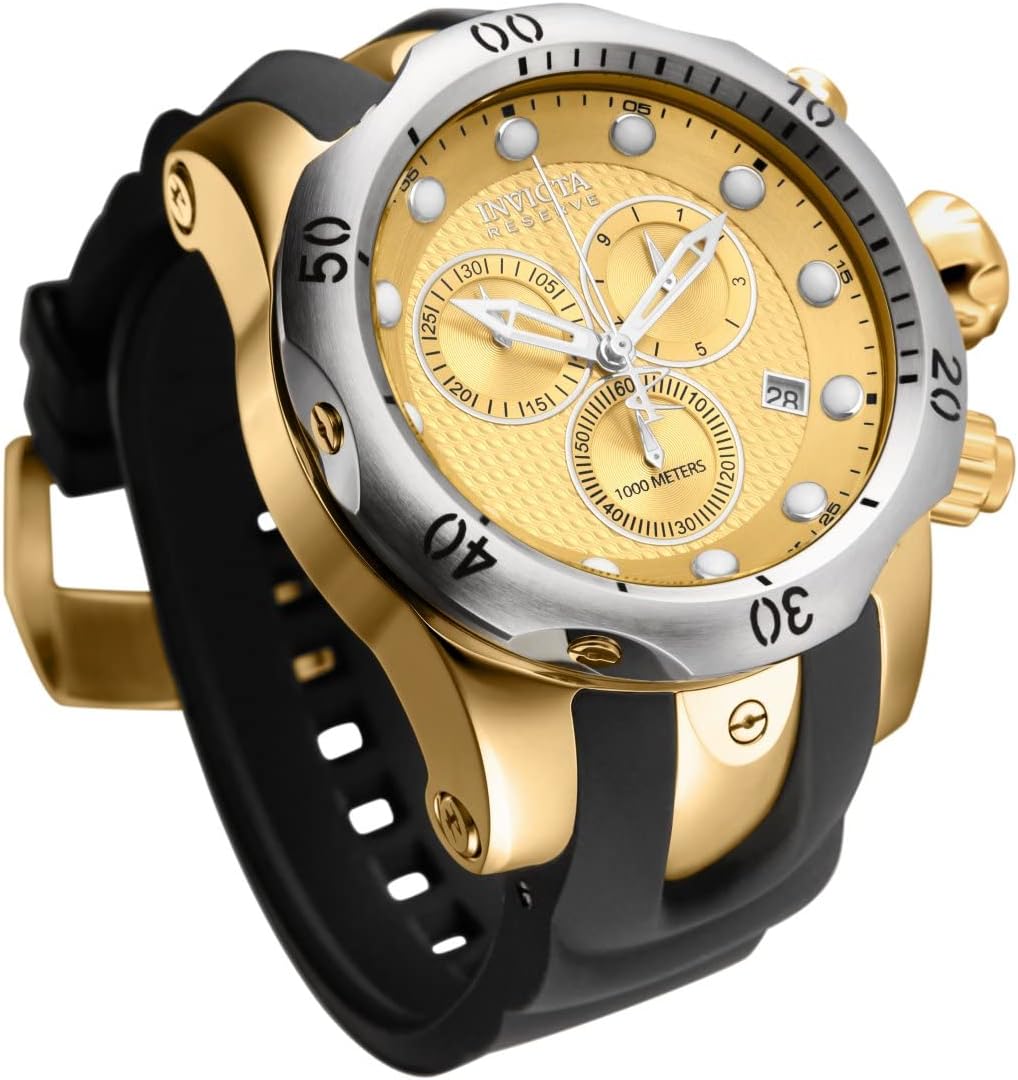 Invicta Men's 16151 Venom Analog Display Swiss Quartz Black Watch