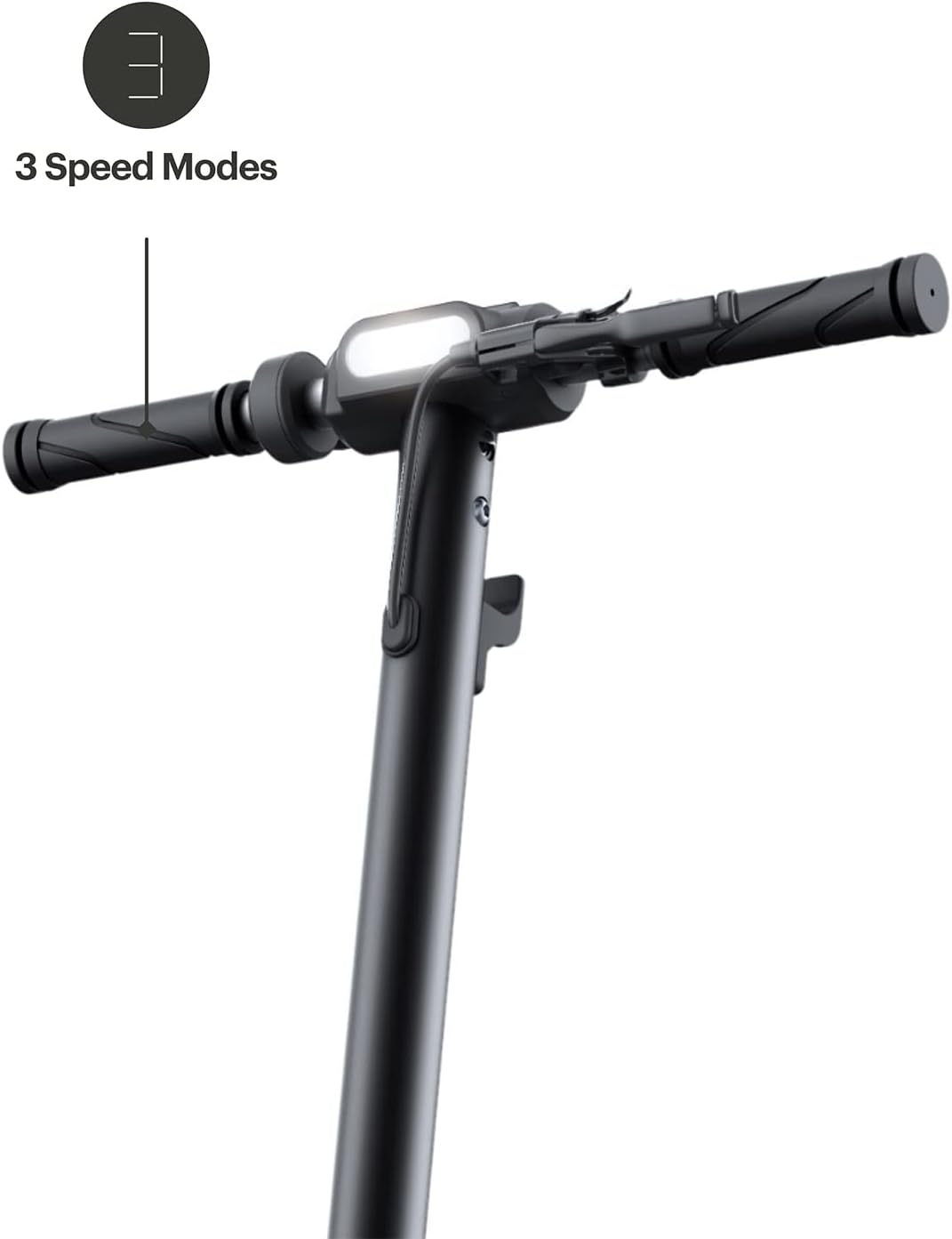Jetson Racer Electric Scooter, 15 miles per hour, 16 miles Max Range, Twist Throttle, 250-Watt Motor, LCD Display, 3 Speed Modes, Ages 12+, Black, JRACER-BLK