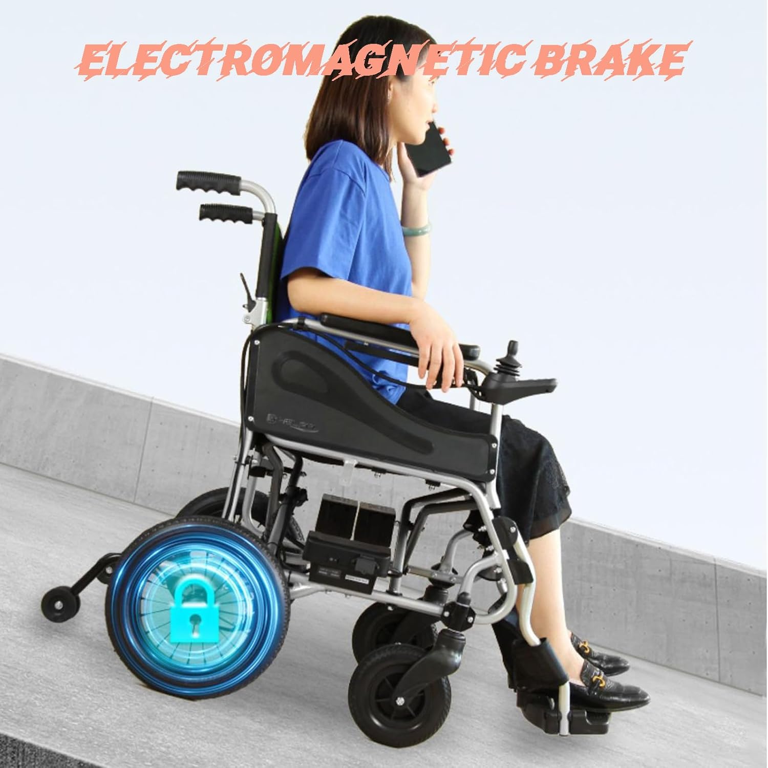 Ultra Lightweight Electric Wheelchairs (Only 30Lbs) - Foldable Motorized Power Wheelchair for Seniors - Detachable Battery 5.2AH - Liftable Armrest-2X250w Motor Power - Travel Size
