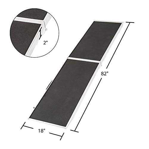 Lucky Dog 7 ft. Lightweight Extra Wide Folding Aluminum Pet Ramp - Pet Supplies online store