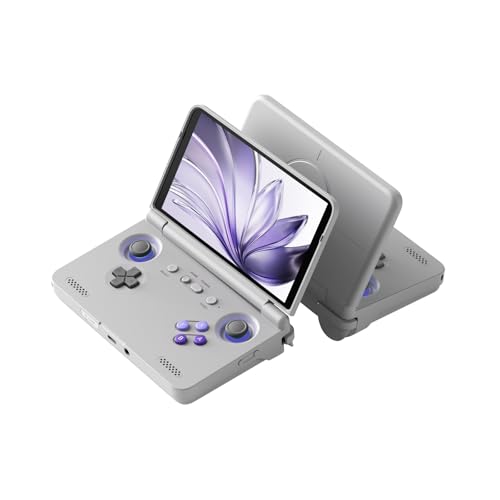Retroid Pocket Flip 2 Retro Game Console, 5.5" AMOLED 1080P Display, Hall Effect Sticks, 5000mAh Battery, Portable Android Handheld (Black)