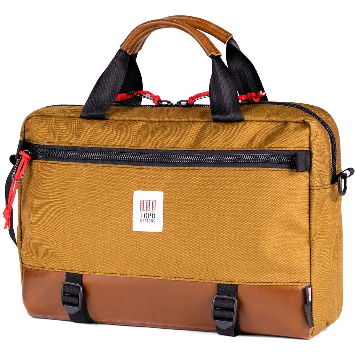 Topo Designs Commuter Briefcase - Duck Brown/Dark Brown Leather
