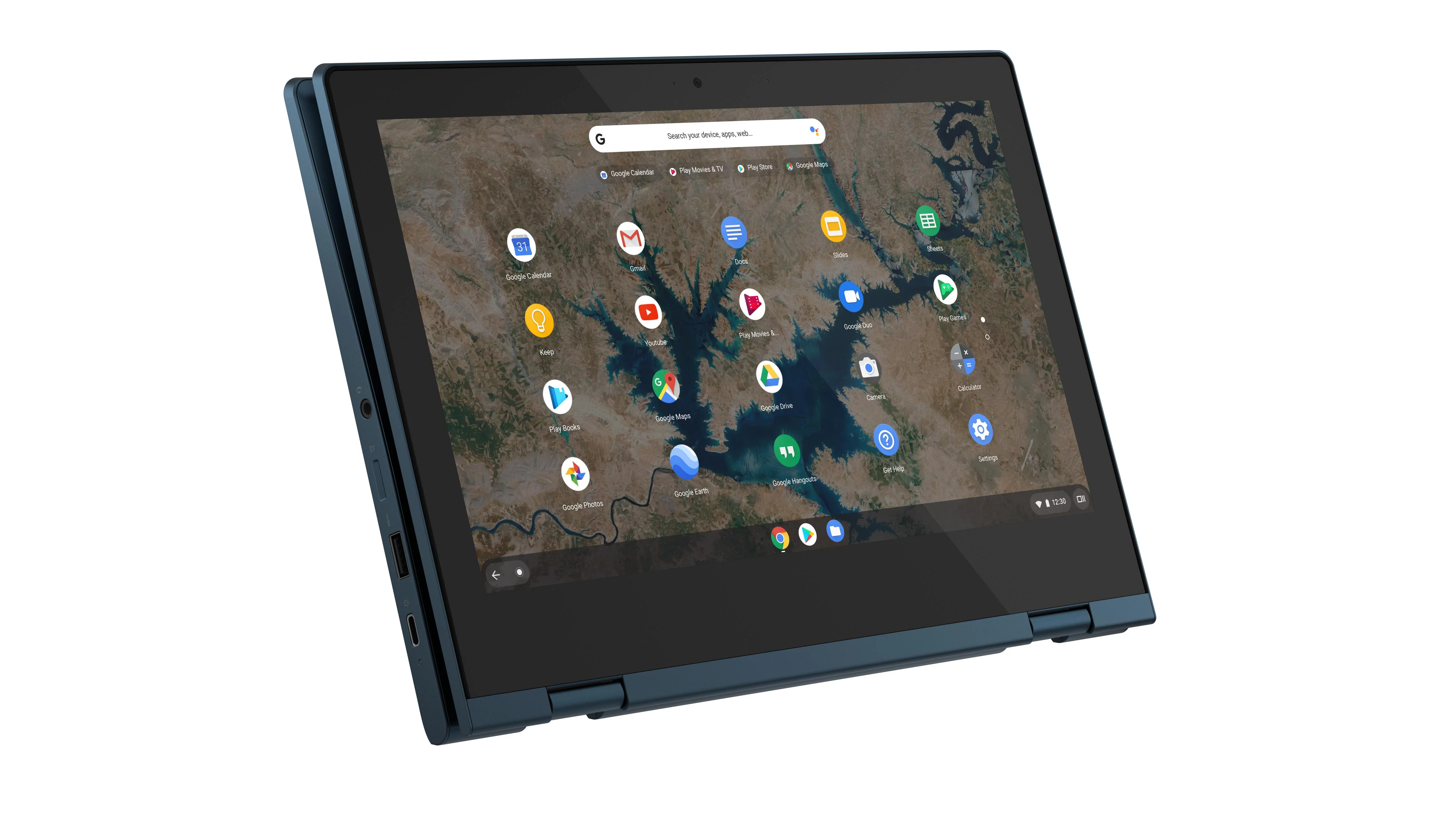 Lenovo Ideapad Flex 3 Chromebook - 11.6" Touchscreen 2-in-1 - Intel Celeron N4020 - 4GB - 32GB eMMC - Abyss Blue - Chrome OS - 82BB0009US