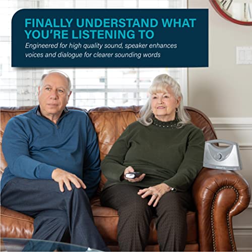 Portable Wireless Speakers for Smart TV - Ideal for TV Watching Without The Blaring Volume - Designed for Hard of Hearing, Elderly, and Seniors - 100ft Range