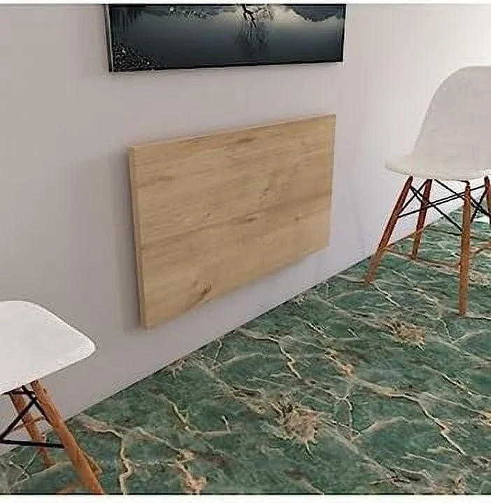 TJUNBOLIFE Fold up Table  Wall Mounted Table  fold Down Desk  Wall Mounted Desk  Laundry Folding Table  Wall Table  Murphy Desk  Space Saving tableHL (Oak 24'x 35' (60x90 cm) inch