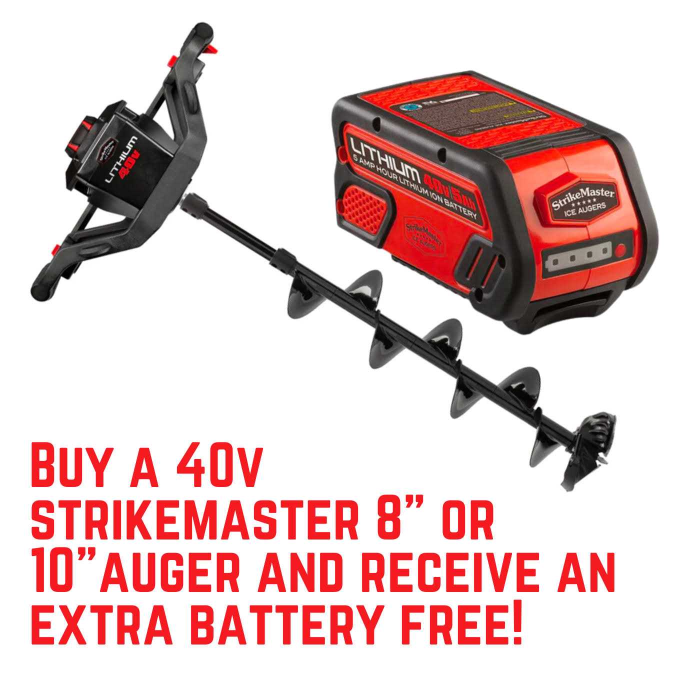 STRIKEMASTER Lithium 40V Lite Auger - Shop Hardware Tools Online Store