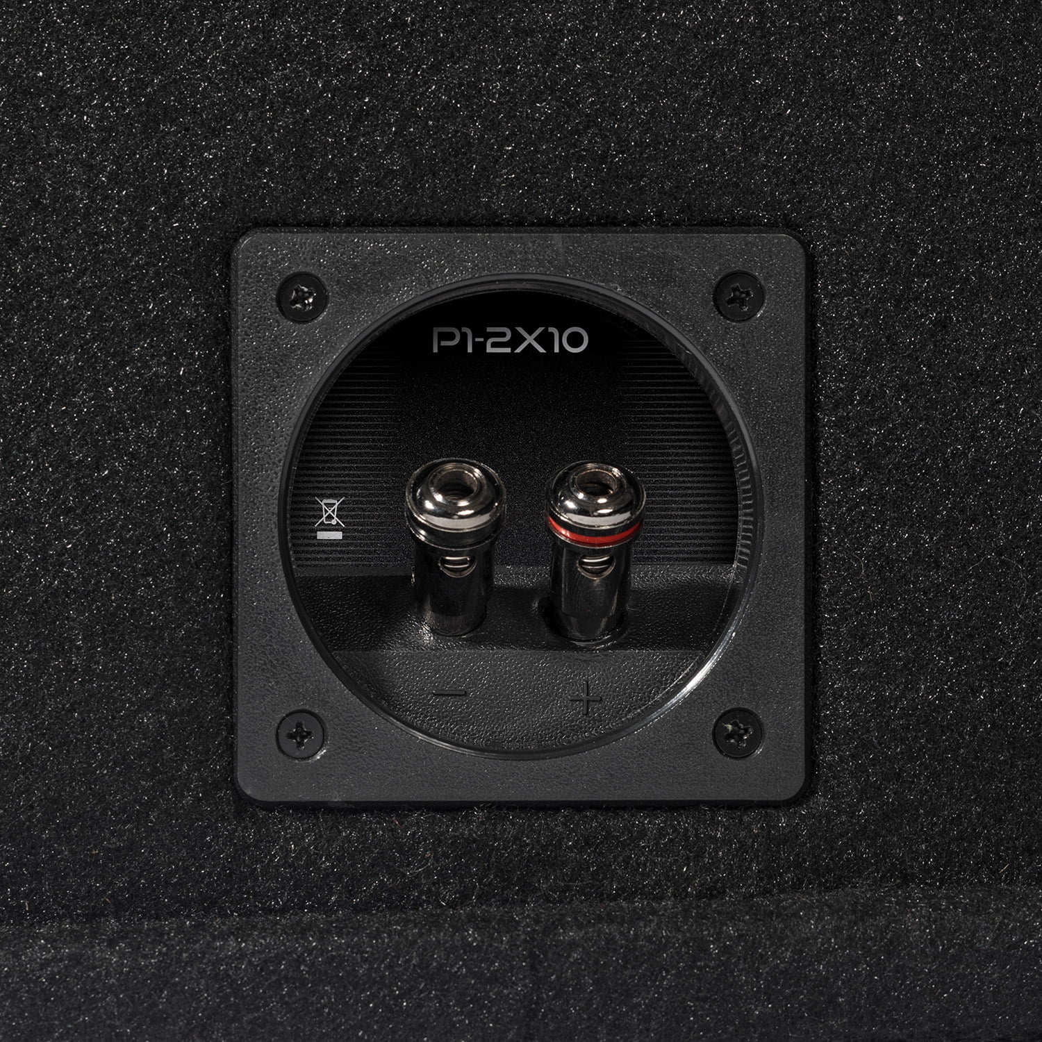 Rockford Fosgate Punch Enclosure with two 10" 1000W 2 Ohm Subwoofers P1-2X10