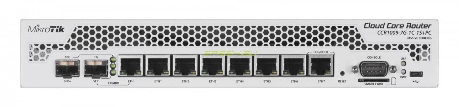 Mikrotik CCR1009-7G-1C-1S+PC Wired Router Gigabit Ethernet White