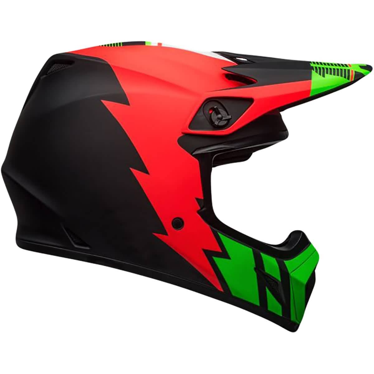 Bell MX-9 MIPS Strike Helmet Infrared/Green/Black M
