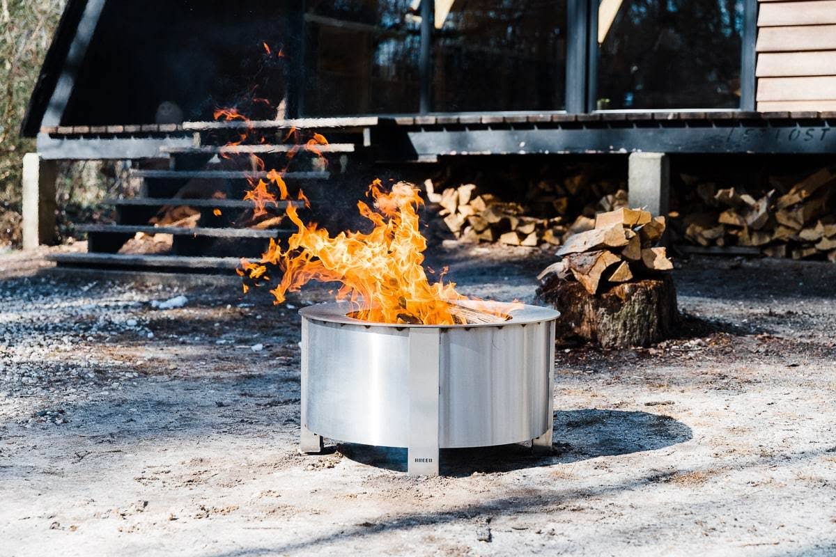 Breeo x Series 24 Smokeless Fire Pit | Stainless Steel | American Made