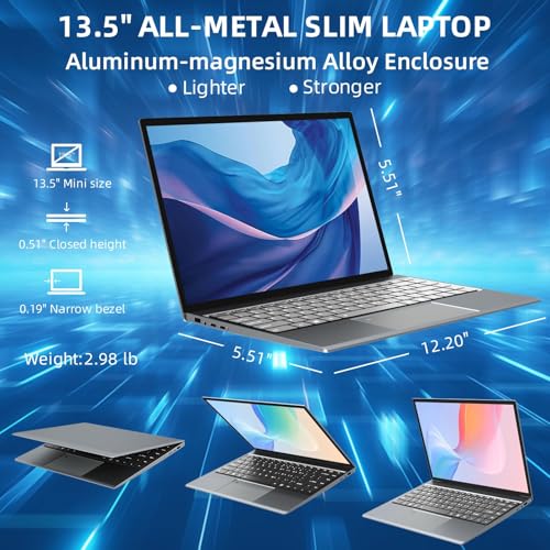 15.6 inch Laptop Computer,Celeron Quad-Core Up to 2.2 GHz,4GB RAM and 192GB SSD,Win11 Laptop Computers with HD IPS,Slim and Lightweight Notebook,Work and Students laptops,Gray,WPS