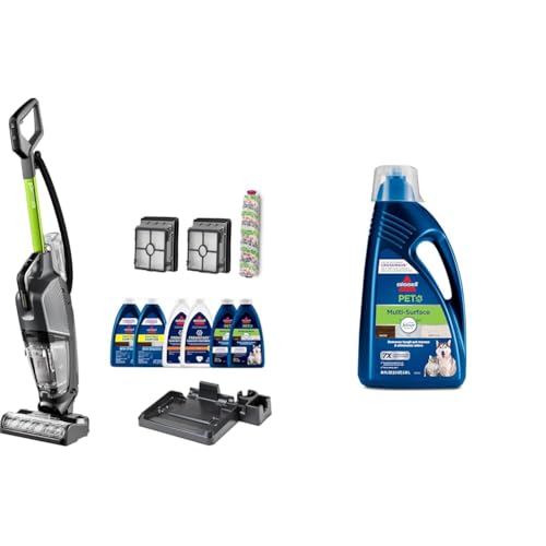 BISSELL® CrossWave® HydroSteam™ Deluxe Wet Dry Vac, Multi-Purpose Vacuum, Wash, and Steam, Formula Included, Green, 3515G