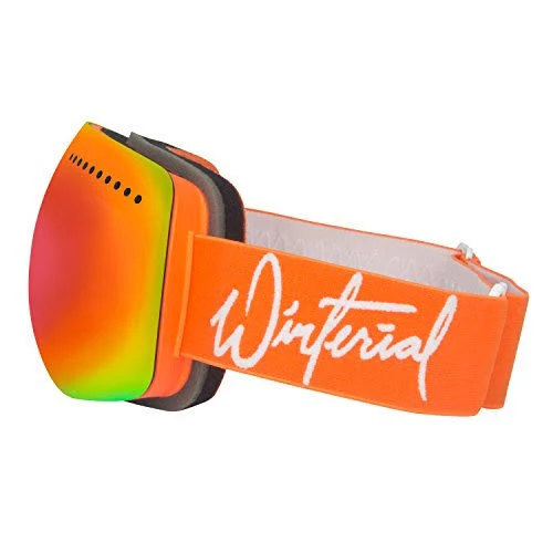 Winterial Magnetic Ski and Snowboard Goggles, Includes 2 Interchangeable Lens and Case, One Size Fits All