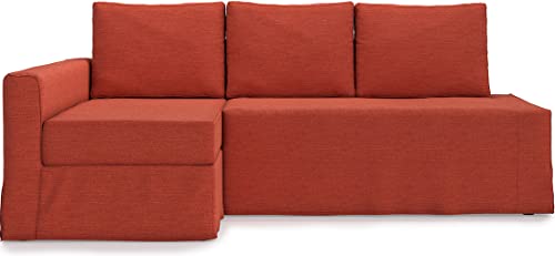 Easy Fit Friheten Couch Cover Replacement for IKEA Friheten Sofa Cover, Friheten Sleeper sofa cover, Friheten Slipcove, Friheten Cover Only!（Navy Blue, Left Chaise）
