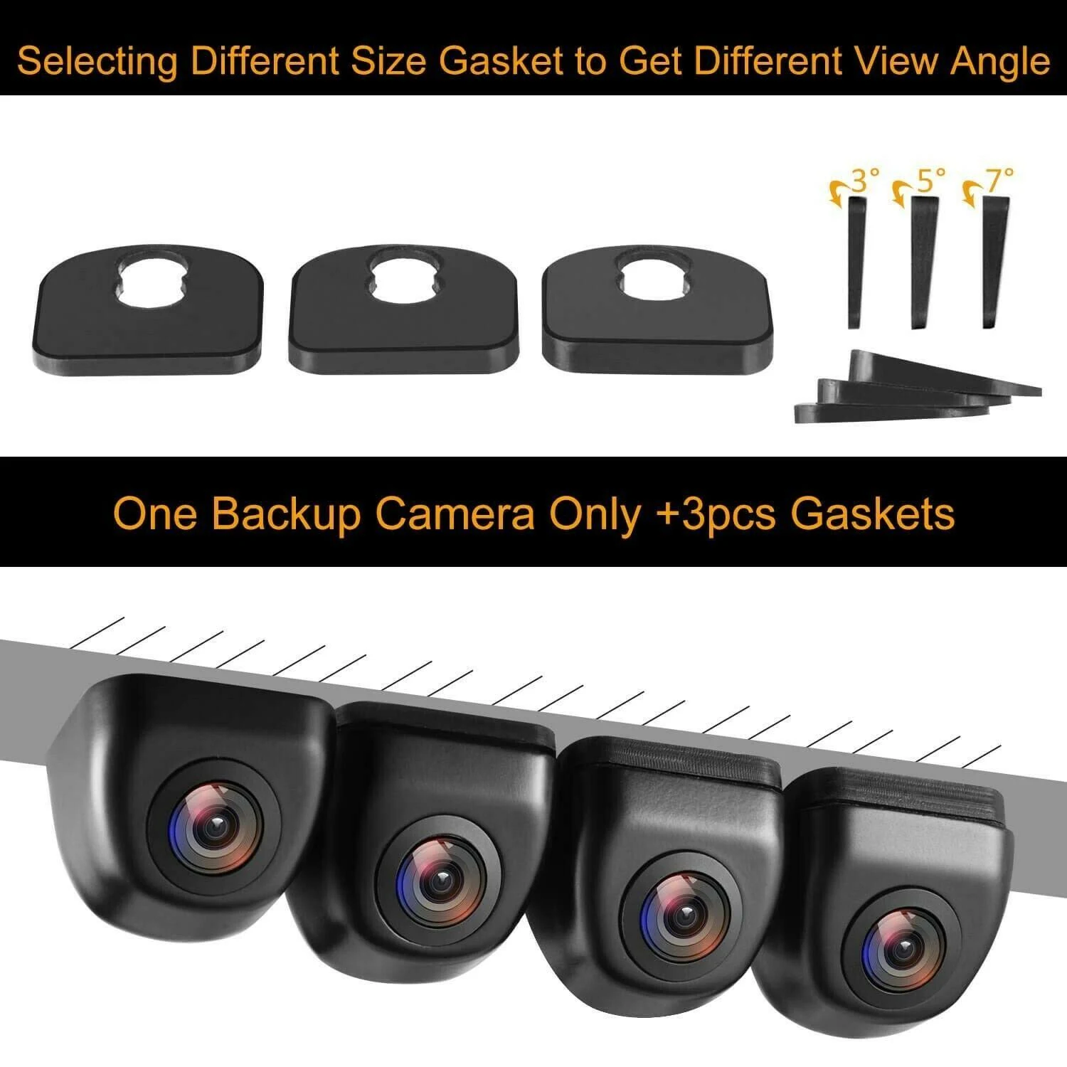 Natika Backup/Front View Camera,IP69K Waterproof Great Night Vision HD and Super