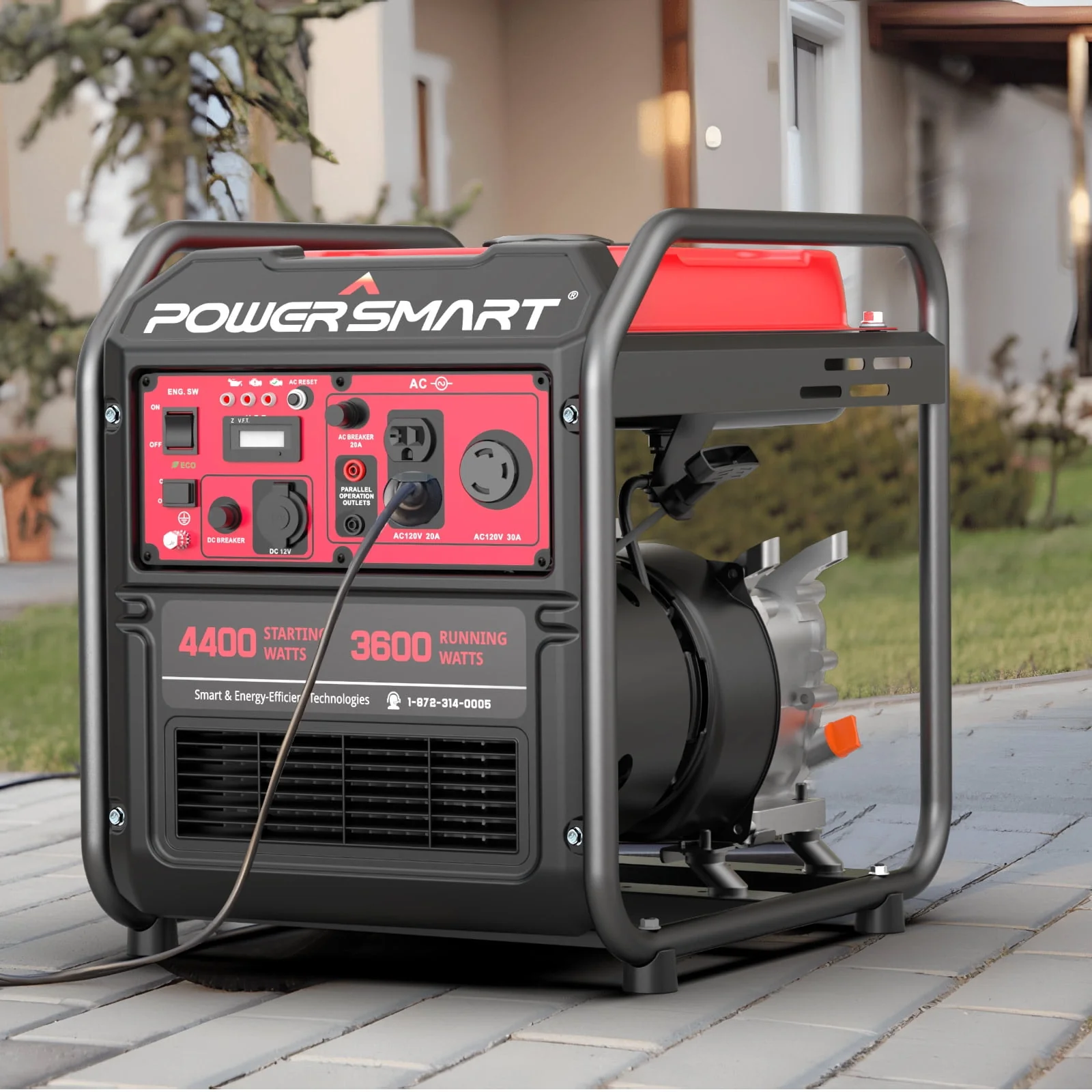 PowerSmart 4400-Watt Gas Generator for Outdoor and Home Use,EPA Compliant