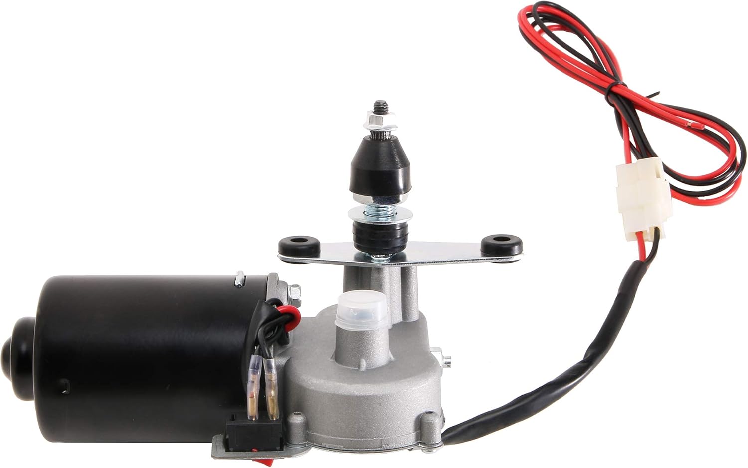 YiCross Electric UTV Windshield Wiper Motor 12V Hard Coated Polycarbonate Universal Windshield Wiper Kit w/Multi Wiper, 90 Degree Wipe Sweep