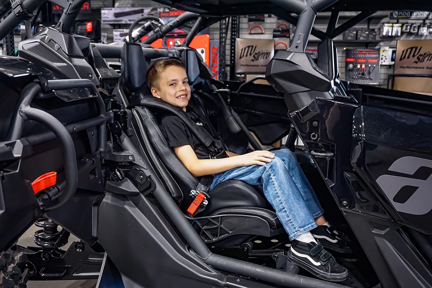 Mini Seat - Kids Seat for UTV Seats - Fits Polaris RZR, Can-Am X3 and Most Other Side by Side and After Market Seats (Seat Only)