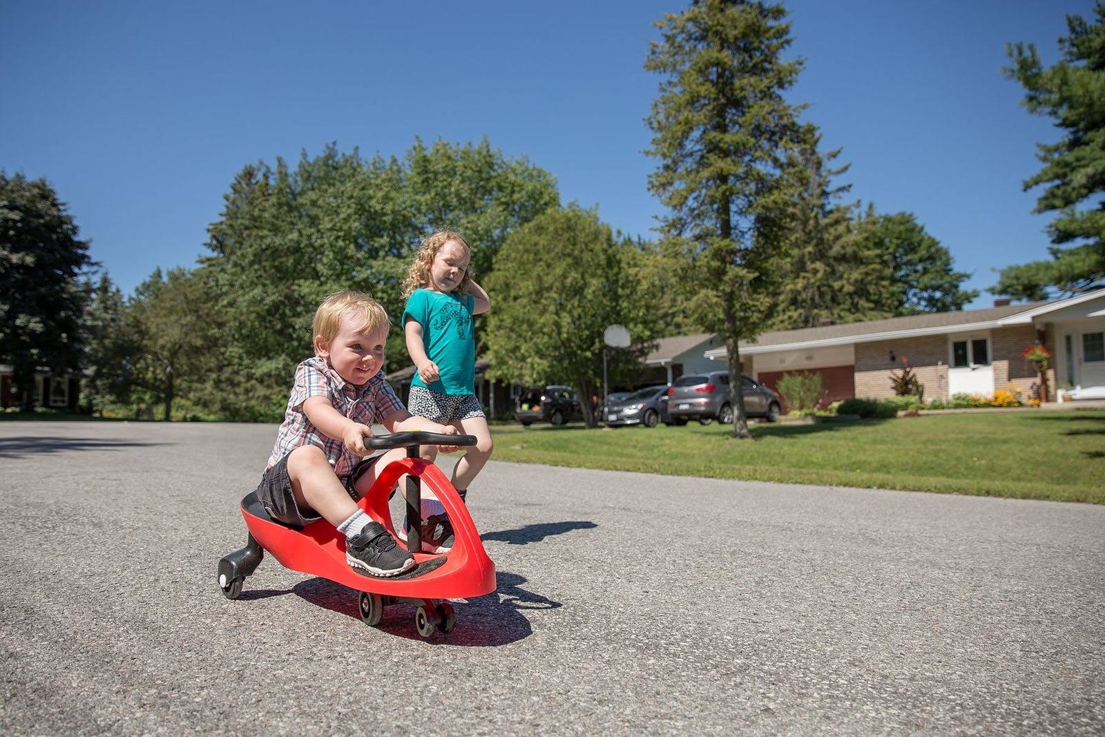 Plasmacar Red Kids Toy Indoor Outdoor Exercise Ride