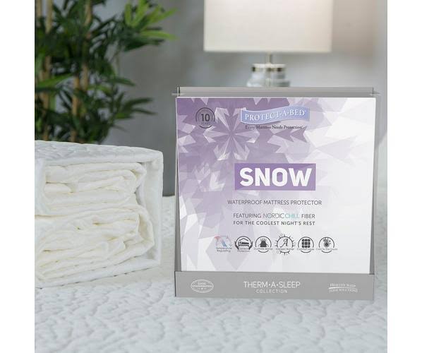 Protect-A-Bed Therm-A-Sleep Snow Twin Mattress Protector, Waterproof