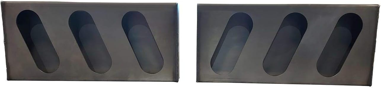 Light Box, Triple Oval Slanted, 6Oval Lights, for Truck or Trailer, Steel, Star Fabrication, 1046-47 (1 pair)