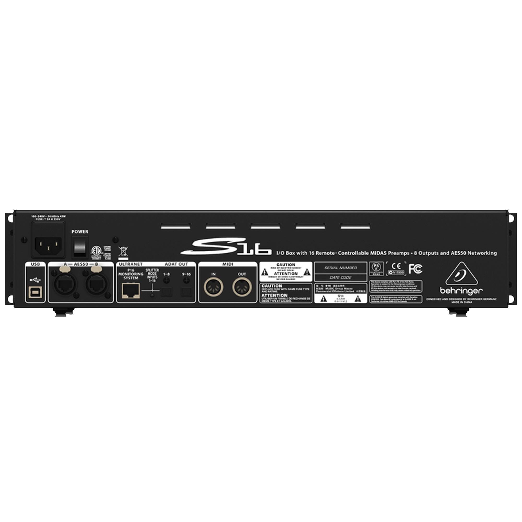 BEHRINGER S16 - Audio input/output box