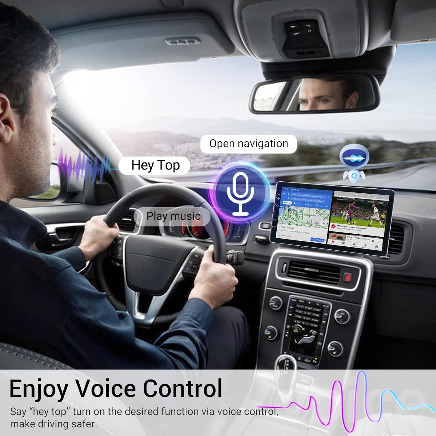 Roadanvi for Toyota Corolla 2019 2020 Car Stereo Radio for Car Navigation Carplay Android Auto Bluetooth 1280x720 IPS Touch Screen 4GB+64GB