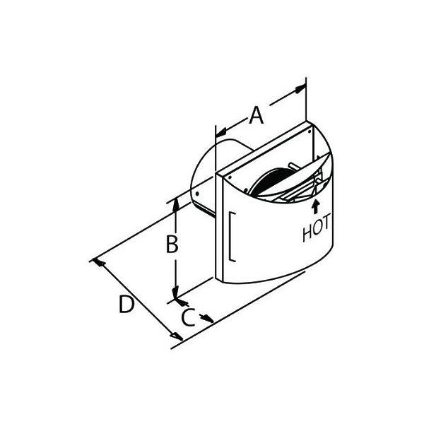 Duravent 4x22 x 6-5/8x22 DirectVent Pro High Wind Sconce Termination Cap 46DVA-HSCH
