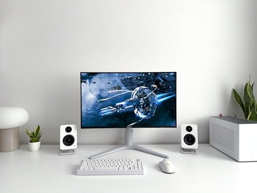 KOORUI 27” 240Hz Gaming Monitor, Mini-LED - QHD (2560 x 1440), 1ms, HDR 1000, 100% sRGB, Height Adjustable, HDMI/DisplayPort, White/Grey, GN10