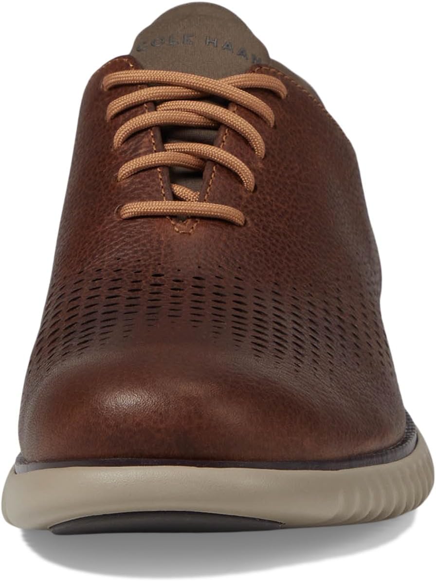 Cole Haan Men's 2.Zerogrand Laser Wing Tip Oxford Lined, Pecan/Truffle, 13