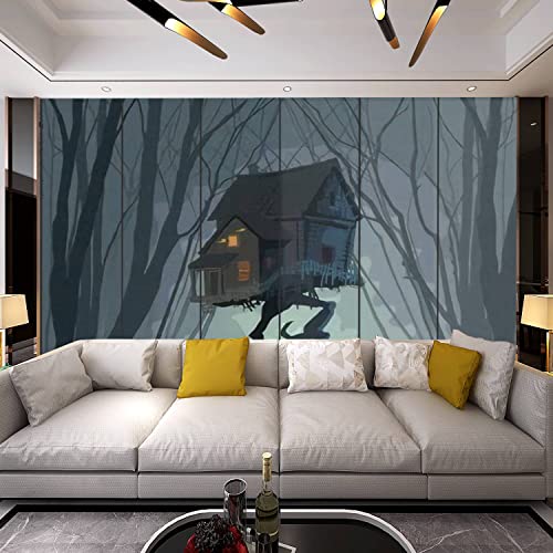 6 Panel Canvas Room Divider Screen The Monument Valley The Peaceful Life in The Mysterious Town is Canvas Privacy Partition Room Divider Wall Divider for Home Office Bathroom