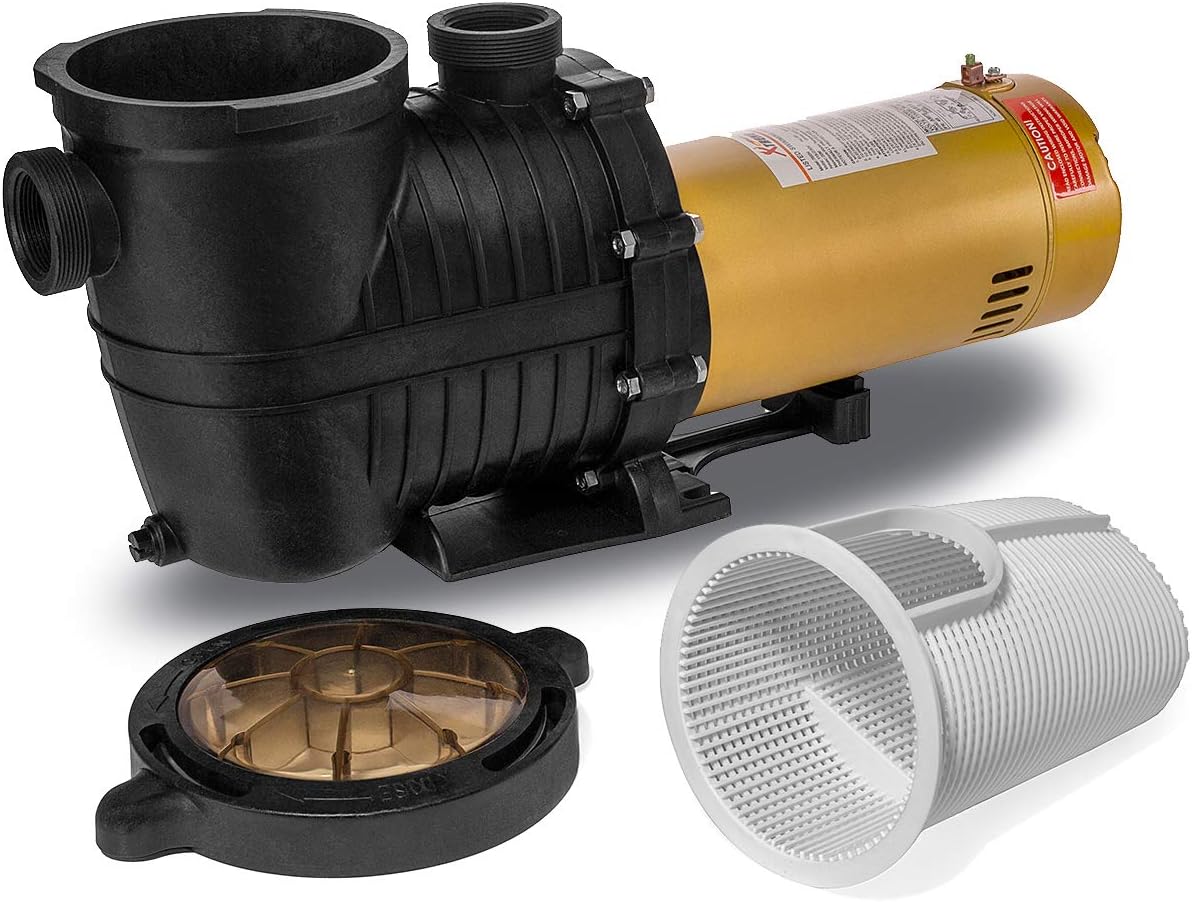 XtremepowerUS 1.5HP Inground Pool Pump 5280GPH 1.5" NPT Inlet/Outlet 220V Dual Speed