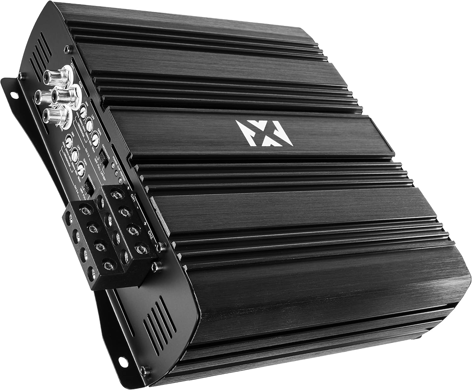 NVX XAD41 1200W RMS 1-OHM Stable Full Bridge Class D High Power Competition Full Range Bridgeable 4-Channel Car Audio MOSFET Amplifier