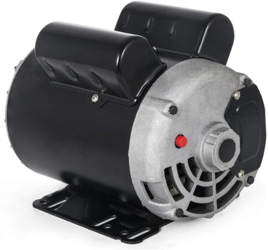 Electric Motor for Air Compressor, 3HP SPL Single Phase Compressor Duty Motor 230V AC Non-Reversible Electric Compressor Motor, 5/8" Keyed Shaft, 3480 RPM, 56 Frame