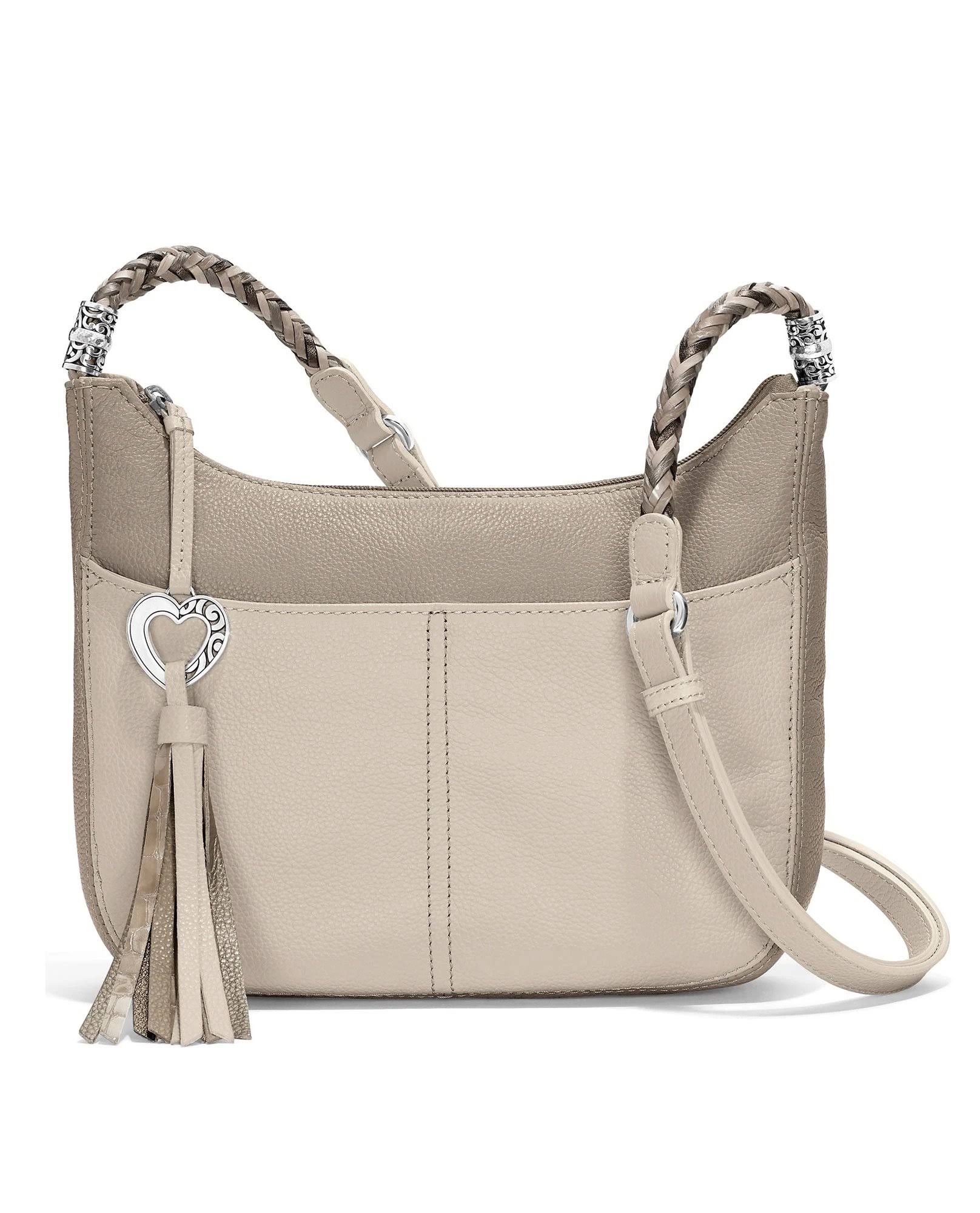 Brighton Baby Barbados Cross Body Hobo Stone