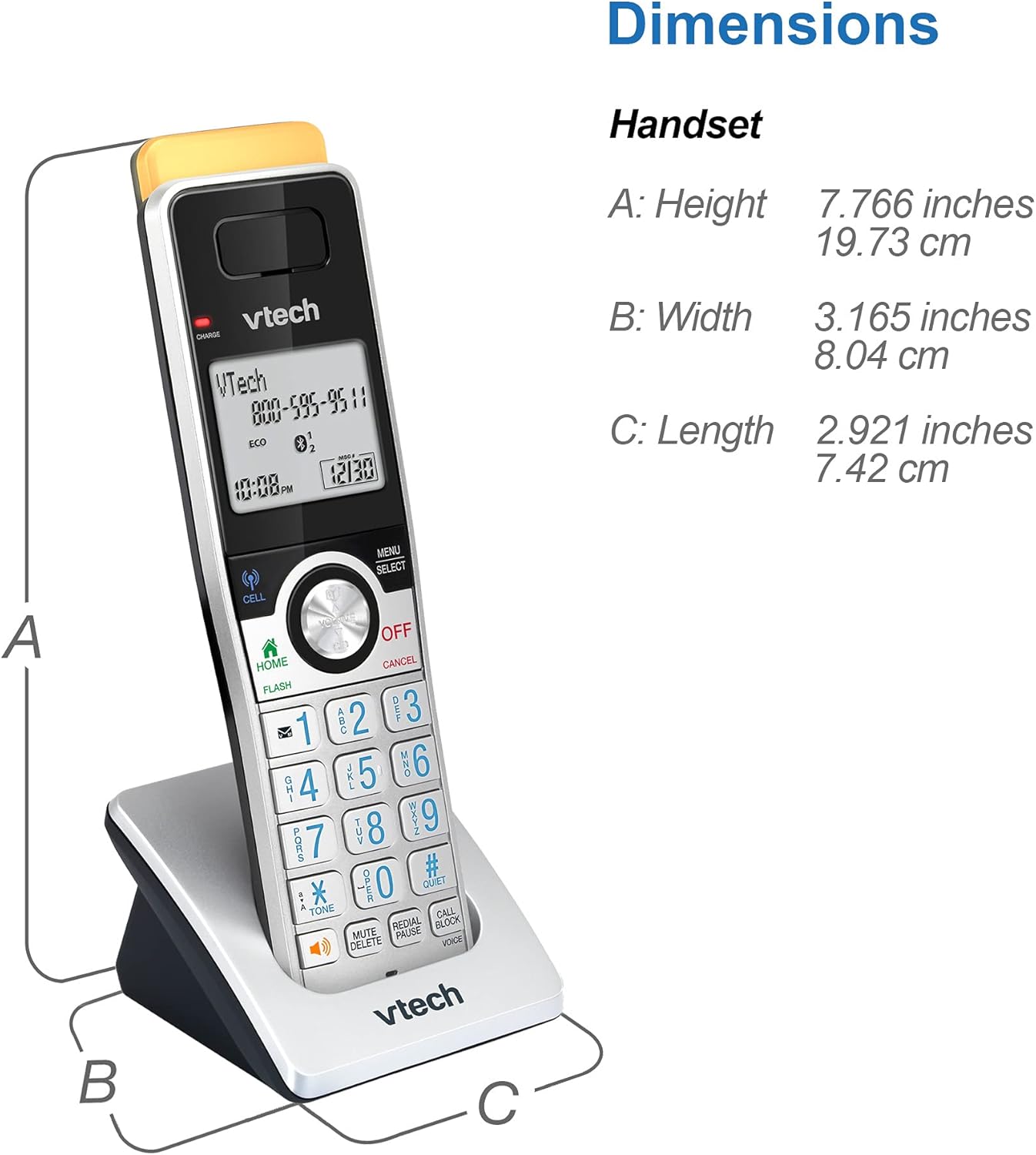 VTECH IS8121-4 Super Long Range up to 2300 Feet DECT 6.0 Bluetooth 4 Handset Cordless Phone for Home with Answering Machine, Call Blocking, Connect to Cell, Intercom and Expandable to 5 Handsets