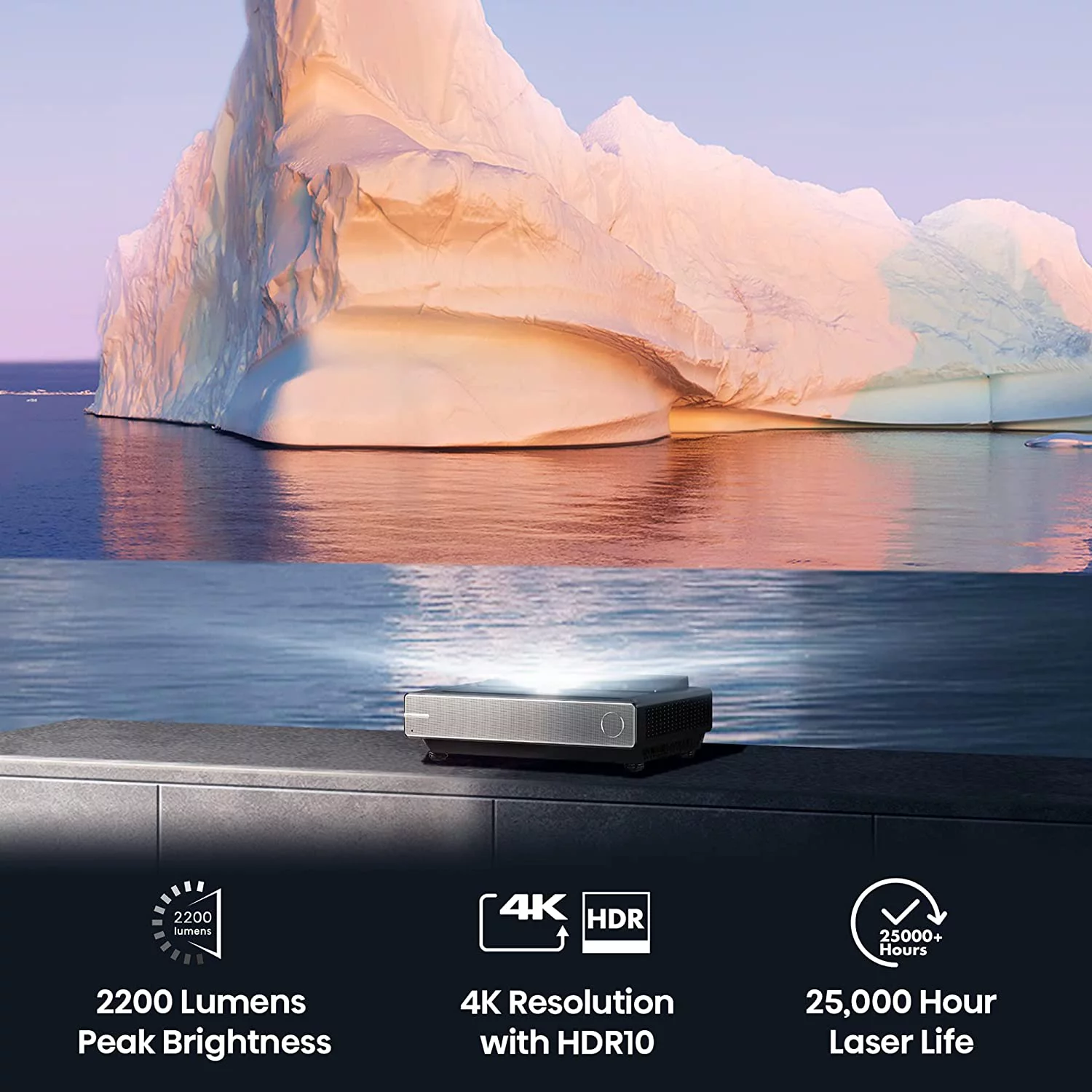 Hisense PX1-PRO TriChroma Laser Cinema Projector with an Additional 1 Year Coverage by Epic Protect (2022)