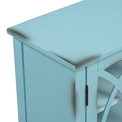 Vintage Style Sideboard Accent Storage Sideboard Wooden Sideboard with Adjustable Shelf,5 Small Drawers and 2 Large Drawers,for Entryway,Living Room,Bedroom (Antique Light Green#N)