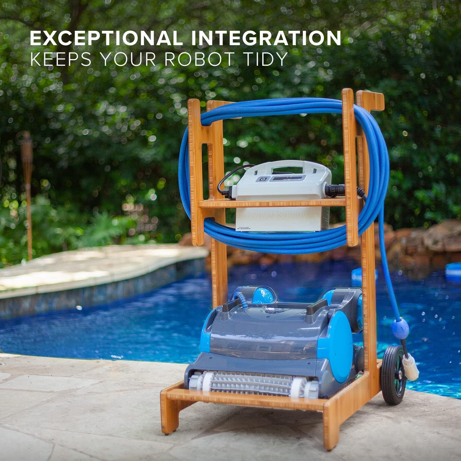 Terra Premium Caddy for Dolphin Robotic Pool Cleaners - All-New Patent-Pending Design for Pool Robot Mobility, Storage & Transport
