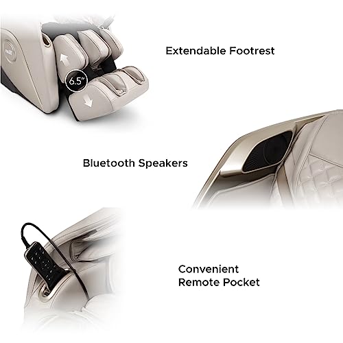 Titan Osaki 3D Elite | Brown | Full Body Massage Chair | Zero Gravity Function | Multiple Massage Techniques| Intelligent Voice Control | Specialized Foot & Calf Roller | Voice Recognition