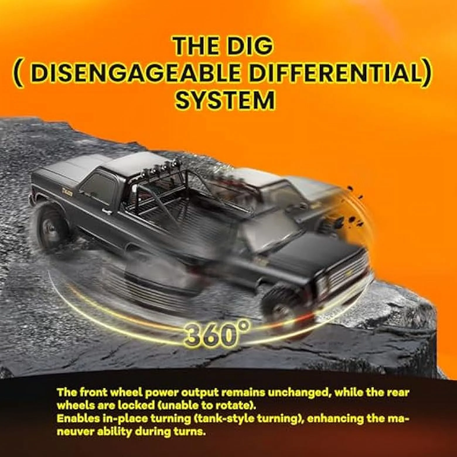FMS 1/10 RC Crawler FCX10 Chevy K5 Blazer Officially Licensed, RC Pick Up Truck & SUV, 2.4GHZ 11CH Remote Control Car with Two-Speed Transmission, Front and Rear Differentials, Without Battery, Black