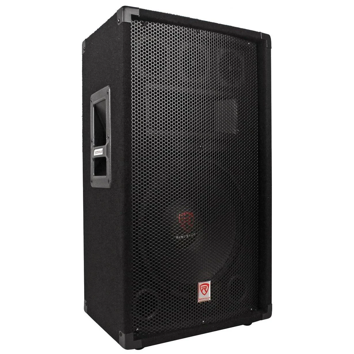 2) Rockville RSG12.4 12 3-Way 1000W 4-Ohm Passive DJ Speakers+Stands+Cables+Bag