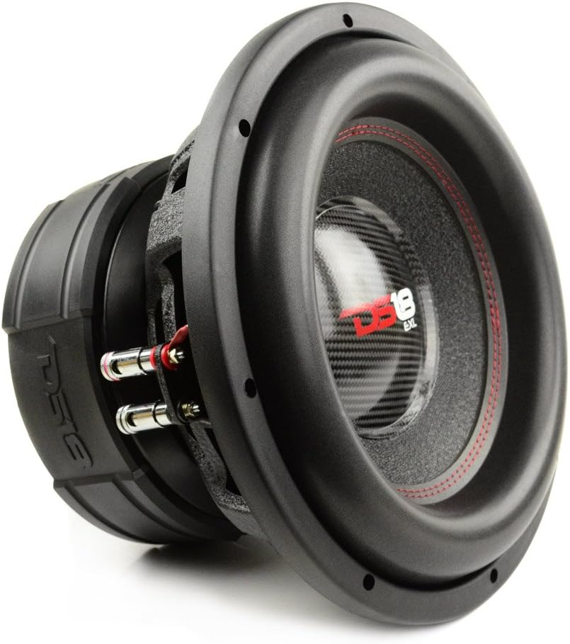 DS18 EXL-XX15.2D Subwoofer in Black - 15" Speaker, 4,000 Max Power, 2,000 RMS Power, Fiber Glass Dust Cap, Red Aluminum Frame, Dual Voice Coil 2+2 Ohm Impedance, Treated Rubber Edge (1 Speaker)